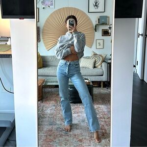 Abercrombie Light Wash Dad Jeans